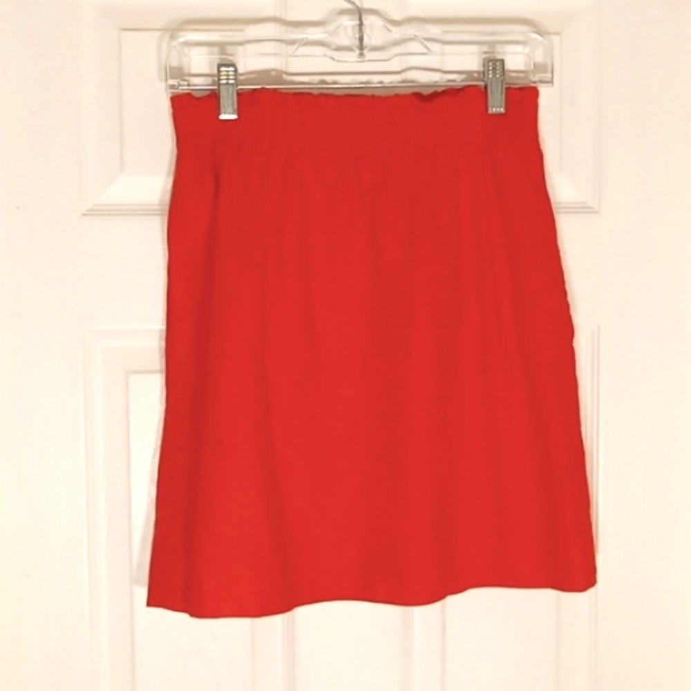 Linen Cotton blend Pull on Mini Skirt J. Crew Factory SIZE 2